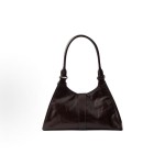 PRADA brand logo lock opening Tote bag, Tote bag, shopping bag, handbag, shoulder bag, medium size for women, dark brown